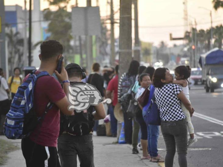 Operativo de Transporte Público paraliza a urbanos en Coatzacoalcos (+Video)