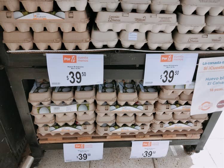 ¡Nada lo baja! Precio del huevo continúa incrementando en Xalapa