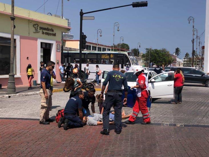 Conocida maestra de Veracruz atropella a turista (+Video)