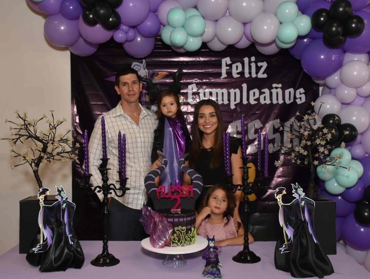Alessa Vázquez Olmos fue celebrada por cumplir 2 años de vida