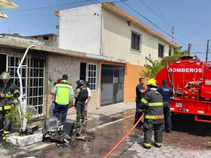 Familia pierde parte de sus pertenencias tras incendiarse su casa en Veracruz