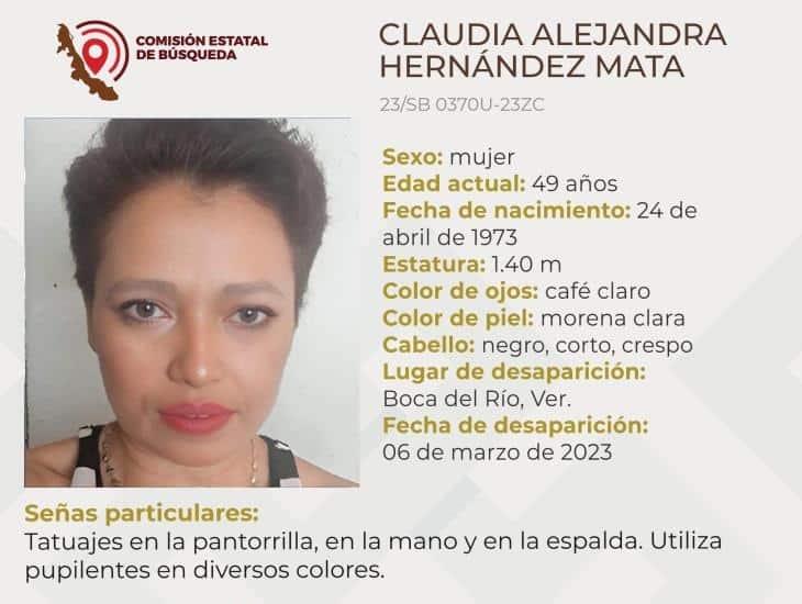 Claudia Alejandra desapareció en calles de Boca del Río; la busca su familia