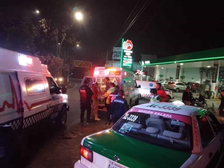 Taxista atropella a ciclista en avenida de Xalapa