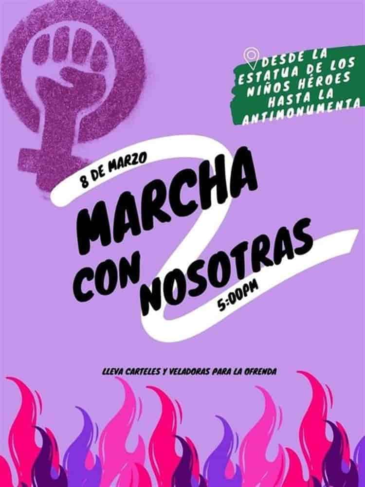 8M: Realizarán 3 marchas por el Día de la Mujer en Veracruz y Boca del Río