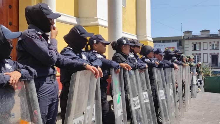 Implementan dispositivos viales y de seguridad previo a marcha del ‘8M’ en Xalapa (+Video)
