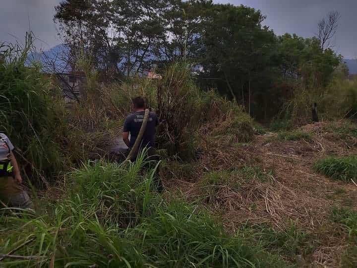 Incendio de pastizal en Río Blanco genera movilización de cuerpos de emergencia y rescate