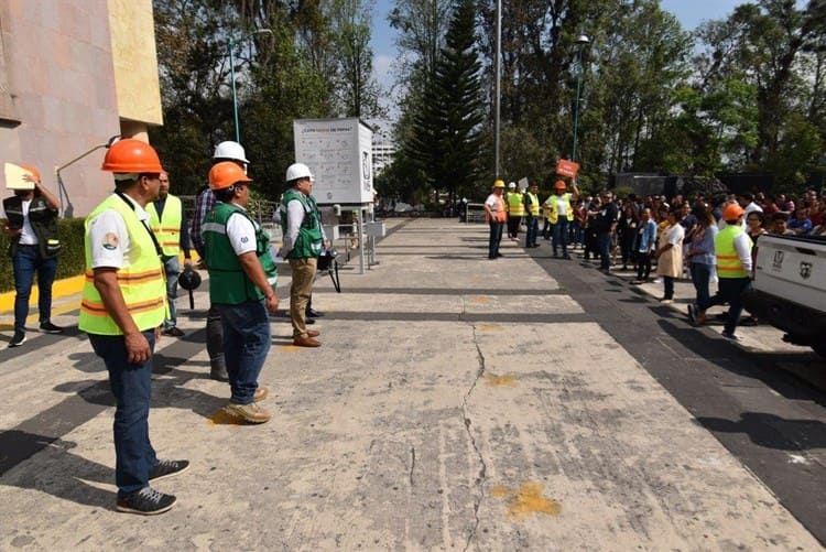 IMSS Veracruz Norte participa en el primer simulacro de sismo 2023