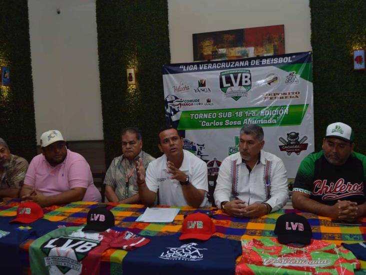 Presentan Liga Veracruzana de Beisbol Sub-18