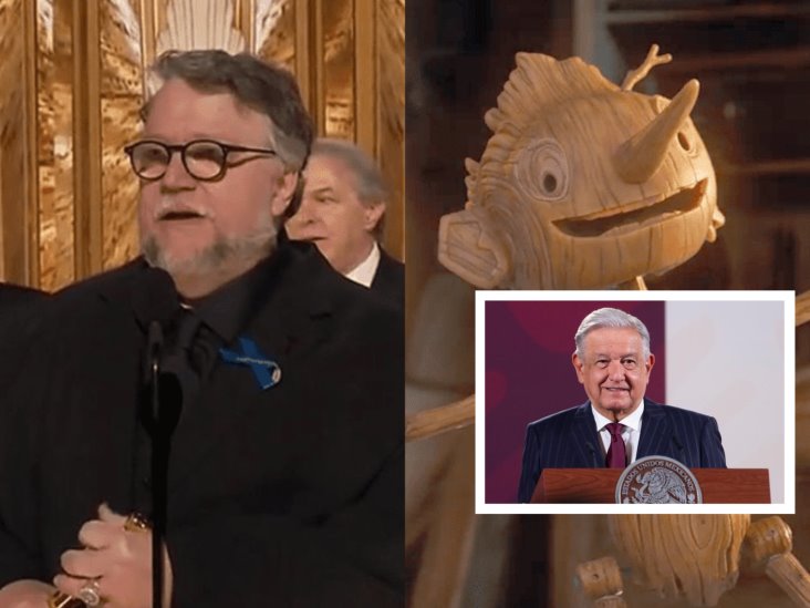 Excepcional cineasta; AMLO felicita a Guillermo del Toro por ganar un Oscar