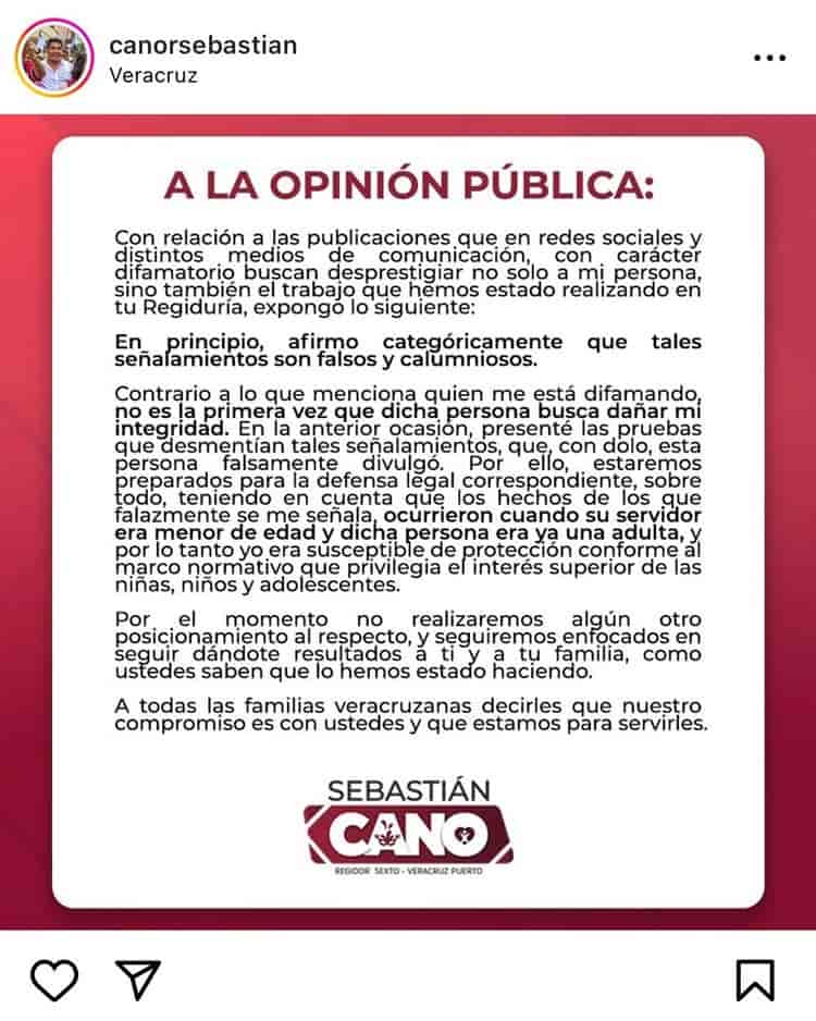 “Es una difamación”, asegura regidor del Ayuntamiento de Veracruz señalado por acoso