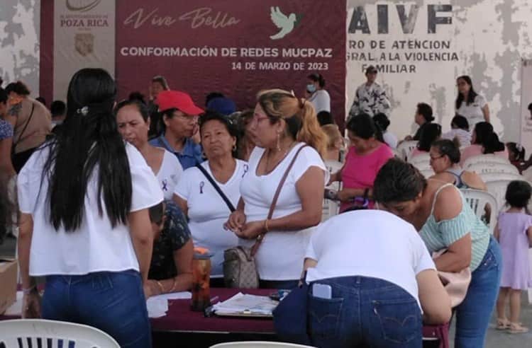 Integran a mujeres de Poza Rica a red de promotoras de la paz
