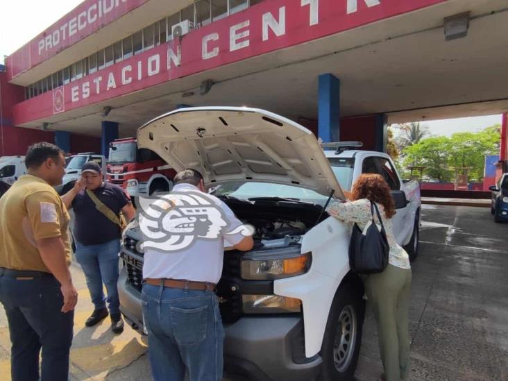 Ya les tocaba; inspeccionan unidades de Protección Civil