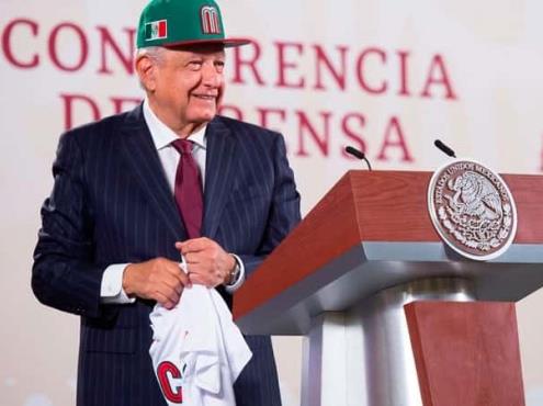 Celebra AMLO triunfo de la Selección Mexicana de Beisbol (+Video)