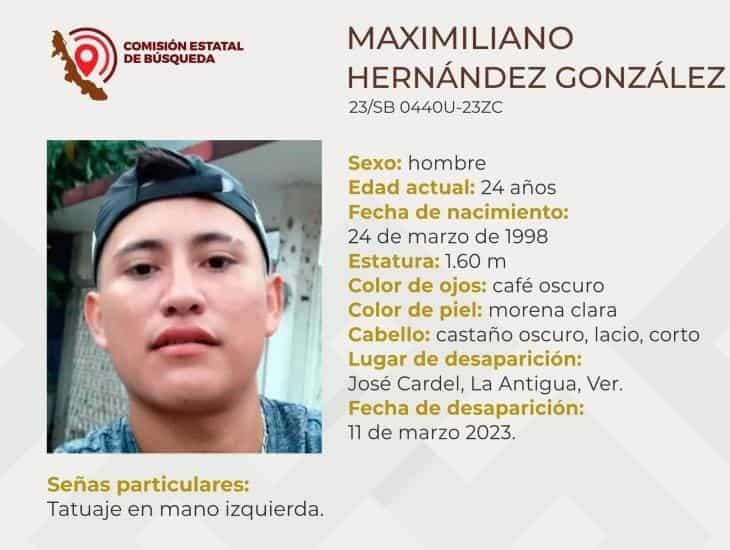 Maximiliano Hernández desapareció desde hace 5 días en La Antigua