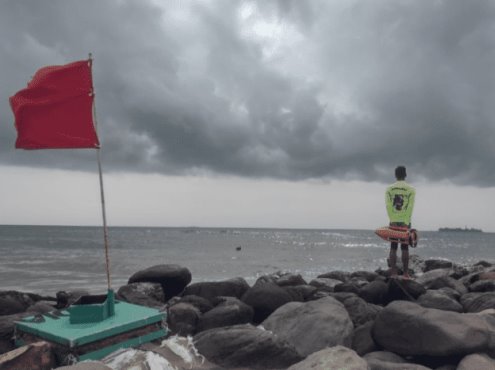 Por norte violento, cerrarán playas de Veracruz
