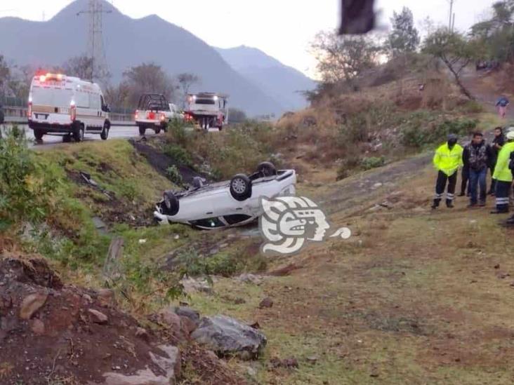 Se registran tres accidentes en la Orizaba-Puebla