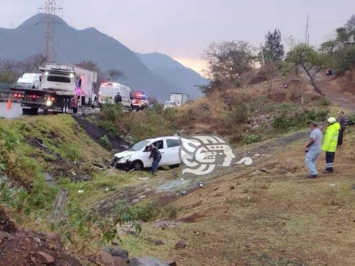 Se registran tres accidentes en la Orizaba-Puebla