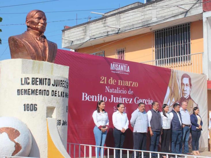 Conmemoran en Misantla legado de Benito Juárez