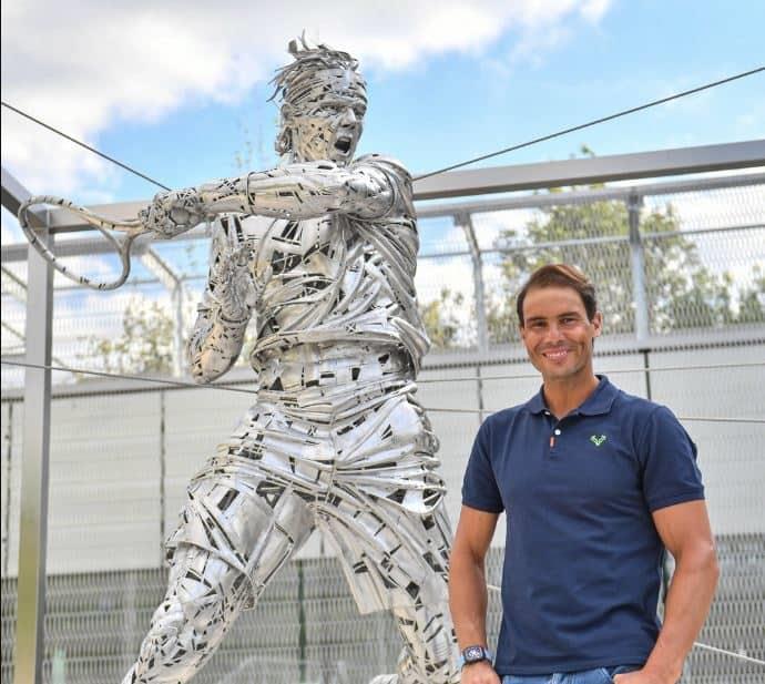 Roland Garros regala estatua a Rafael Nadal