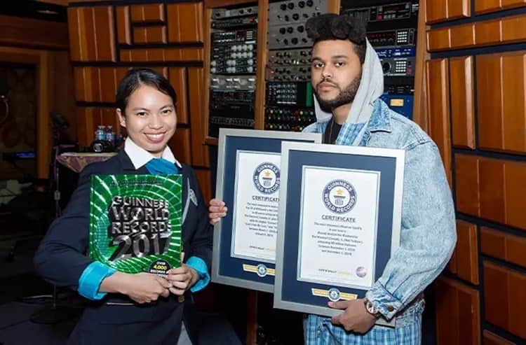 The Weeknd es el artista más popular del planeta según Récords Guinness