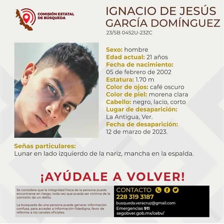 Ignacio desapareció en La Antigua; ya van 9 días sin noticias de él