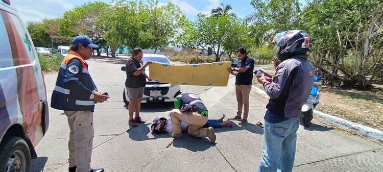 ¡De nuevo! Atropellan a mujer motociclista en Medellín de Bravo