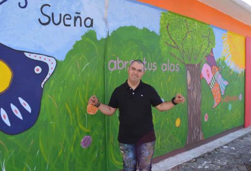 Conoce la obra del pintor Alan Téllez, en el marco del Día del Sindrome de Down en Veracruz