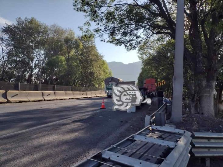 Accidentes en la Puebla-Orizaba causa cierre parcial de circulación vehicular
