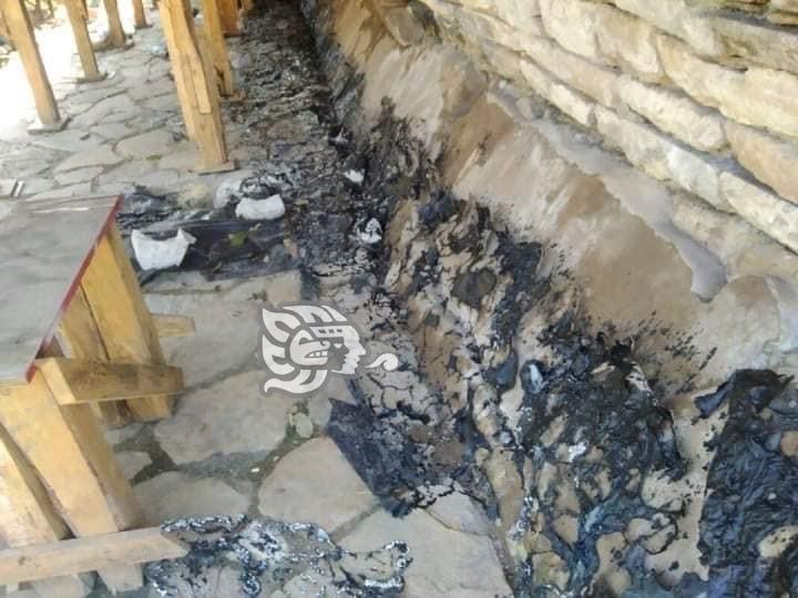 Tras más de 3 meses del incendio, no restauran daños en murales de zona arqueológica ‘El Tajín’