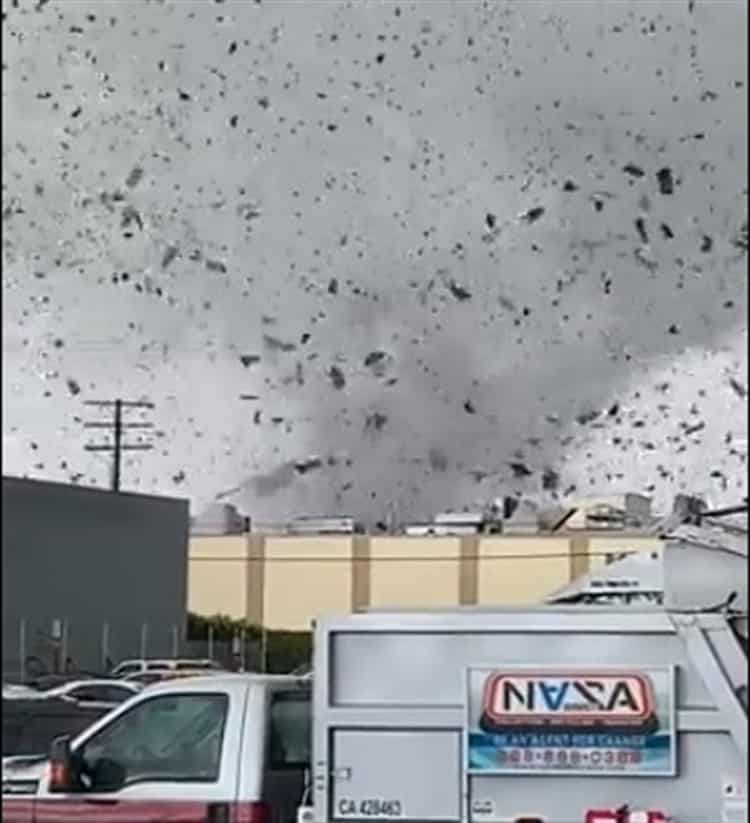 Tornado causa destrozos en el sur de California (+Vídeo)