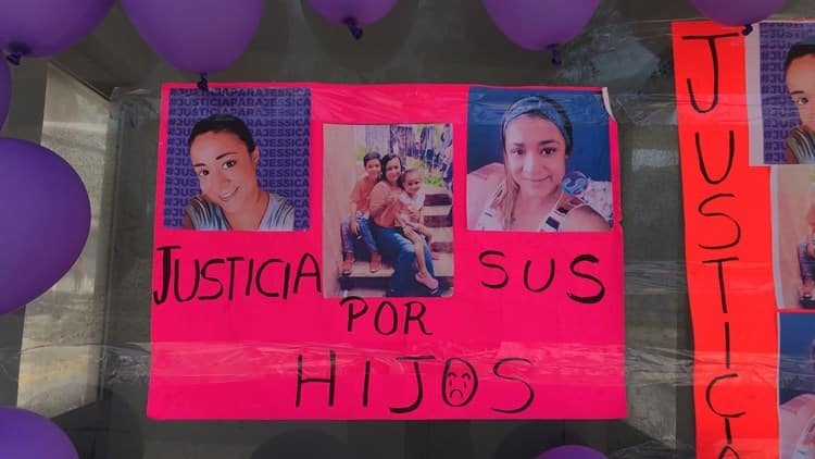 Justicia por Jessica y sus hijos, exigen en audiencia de presunto feminicida (+video)