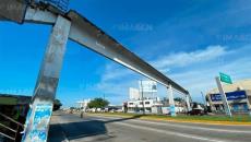 Iniciarán rehabilitación del puente peatonal de Rafael Cuervo, en Veracruz