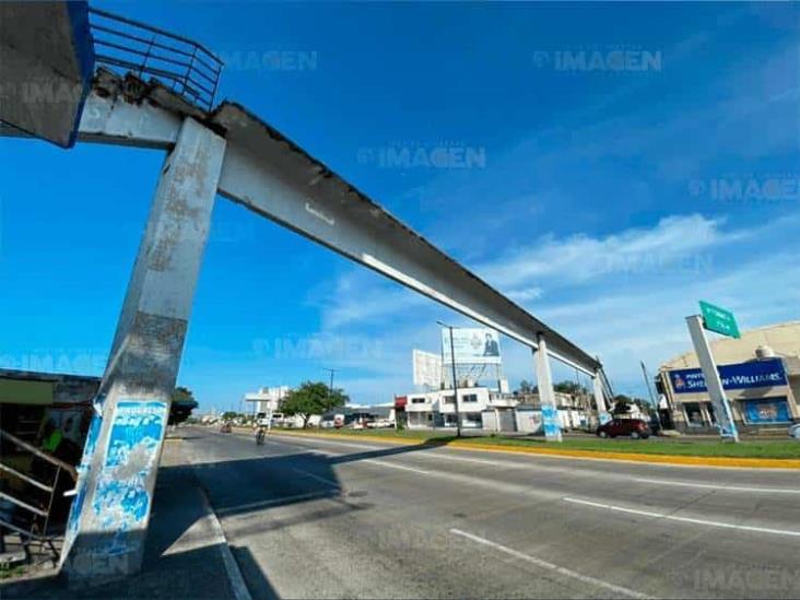 Comienza rehabilitación de puente peatonal de Rafael Cuervo en Veracruz