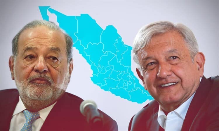 Respaldan Carlos Slim y Larry Fink a López Obrador en que México será potencia mundial