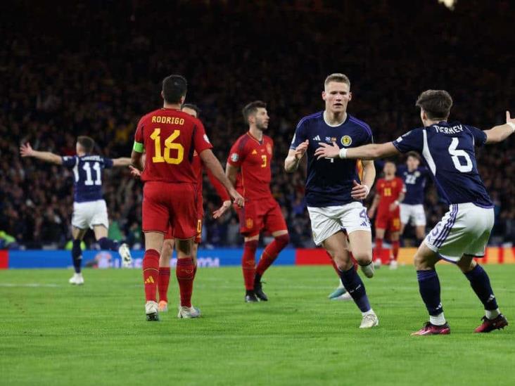 Sorprende Escocia y vence 2-0 a España