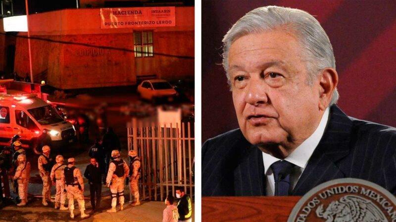 AMLO visitará Ciudad Juárez tras fallecimiento de 39 migrantes