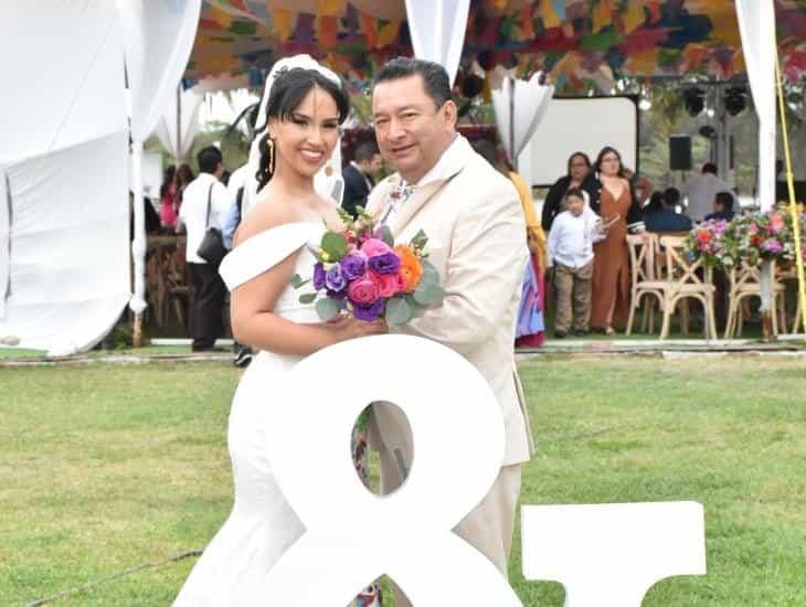Martha Márquez Hernández y Vicente Romero Reyes contraen matrimonio