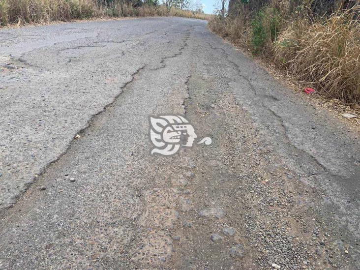 Sin iniciar rehabilitación de la carretera a Soteapan