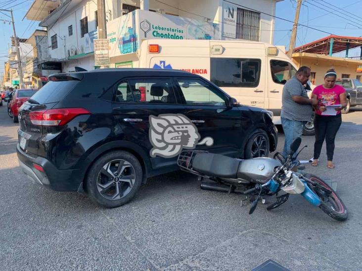 ¡Jueves accidentado!; cinco heridos tras choques en Acayucan