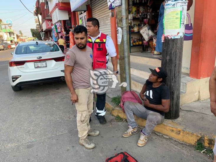 Choques dejan cinco heridos en Acayucan