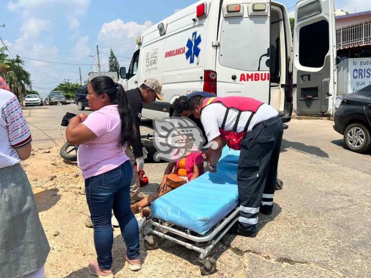 ¡Jueves accidentado!; cinco heridos tras choques en Acayucan