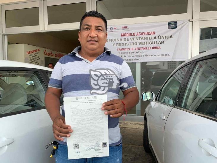 Beneficia ventanilla única y registro vehicular a concesionarios de Acayucan y la región