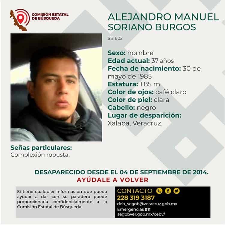 Sigue la búsqueda de Alejandro Manuel; desapareció en Xalapa dese 2014