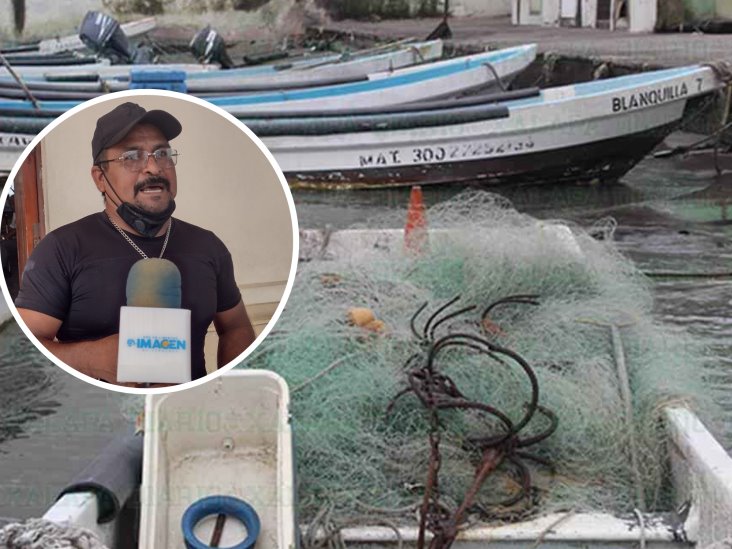 Pescadores de Veracruz exigen apoyos para motores, lanchas y redes