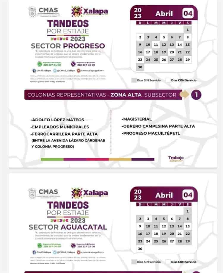 Este mes de abril siguen los tandeos en Xalapa; listo el calendario