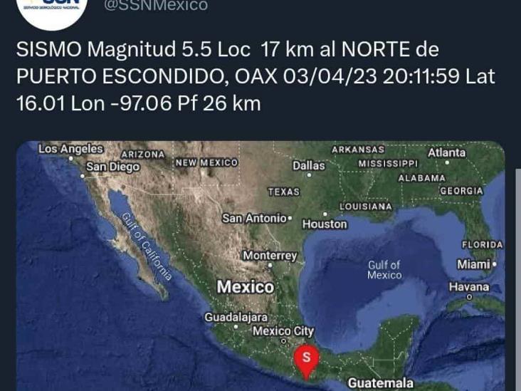 ¿Lo sentiste? Sismo en Oaxaca alcanzó estas zonas de Veracruz