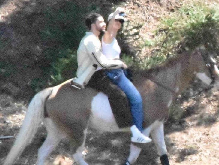Captan a Bad Bunny y Kendall Jenner cabalgando en una cita
