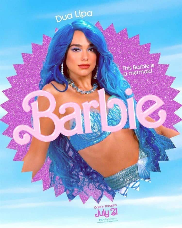 Dua Lipa aparece en poster de ‘Barbie’