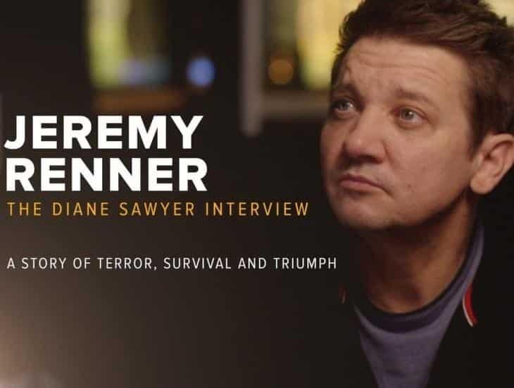 Jeremy Renner revela detalles de su accidente en La Entrevista de Diane Sawyer