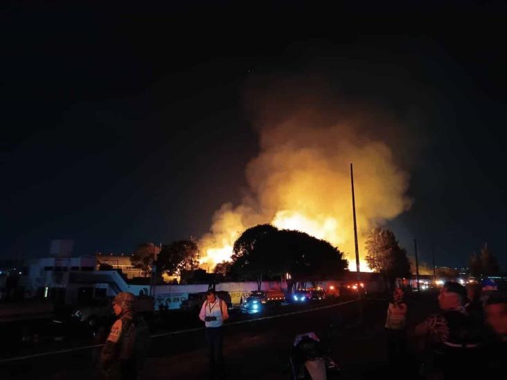 Se registra fuerte incendio en Central de Abastos de CDMX (+Video)